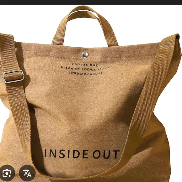 Brown Canvas Tote Bag - Picture 13 of 15